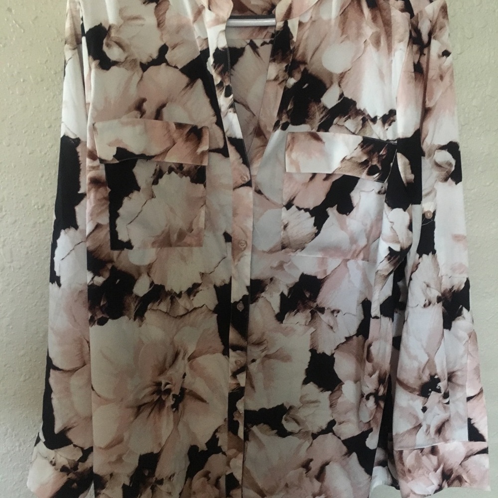 Calvin Klein flowered blouse